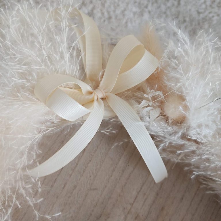 Wianek na drzwi boho ręcznie robiony 40cm