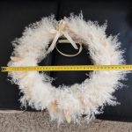 Wianek na drzwi boho ręcznie robiony 40cm