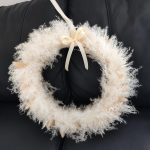 Wianek na drzwi boho ręcznie robiony 40cm