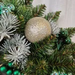 Wianek na drzwi bożonarodzeniowy sztuczny - 50cm - ręcznie robiony