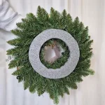 Wianek na drzwi bożonarodzeniowy sztuczny - 50cm - ręcznie robiony