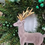 Wianek na drzwi bożonarodzeniowy sztuczny - 50cm - ręcznie robiony