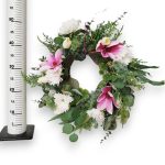 Wianek na drzwi ze sztucznych kwiatów 50cm