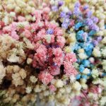 Wianek na drzwi z gipsówki stabilizowanej wiecznie żywy 40cm