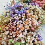 Wianek na drzwi z gipsówki stabilizowanej wiecznie żywy 40cm