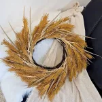 Wianek na drzwi ze sztucznych kłosów jesienny 50cm