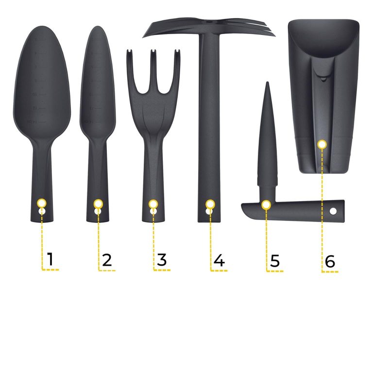 Zestaw narzędzi ogrodniczych Łopatka Grabki + Rękawiczki