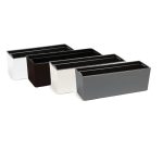 Doniczka plastikowa balkonowa podłużna niska kremowa