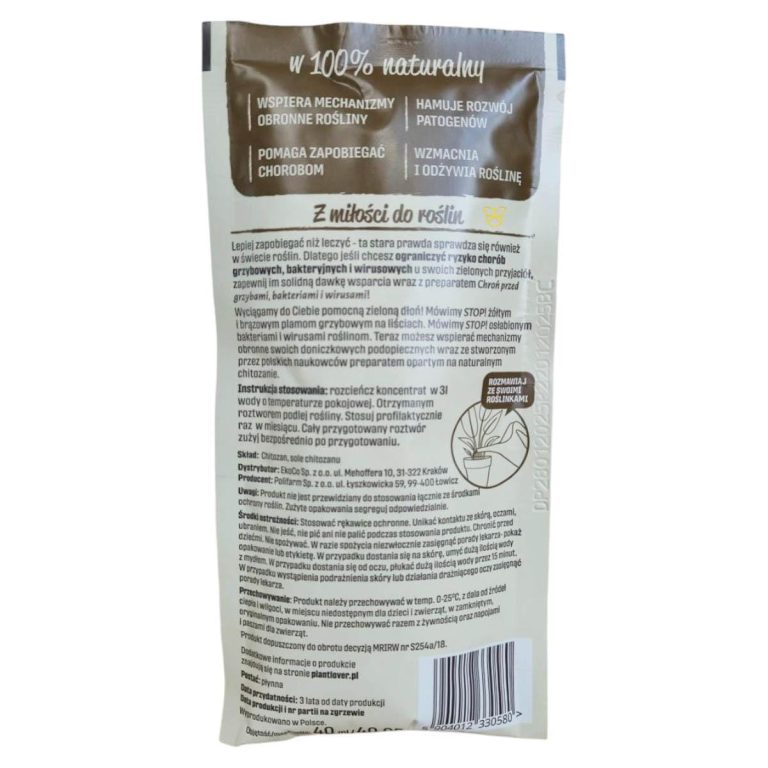 Plant Lover w 100% naturalny preparat grzybobójczy - Chroń przed grzybami