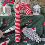 Figurka świąteczna laska cukrowa pluszowa candy cane 40cm