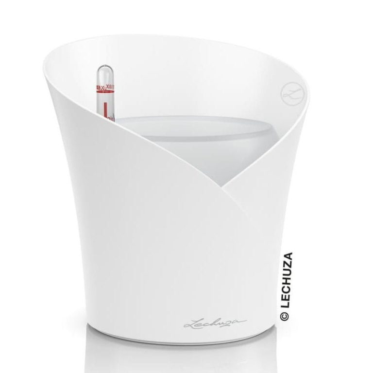 Doniczka plastikowa Lechuza orchidea biała