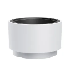 Doniczka plastikowa "Cylinder niski" biała