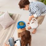 Doniczka plastikowa Lechuza Ojo Głowa Playmobile czarna