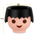 Doniczka Lechuza Ojo Głowa Playmobile turkusowa