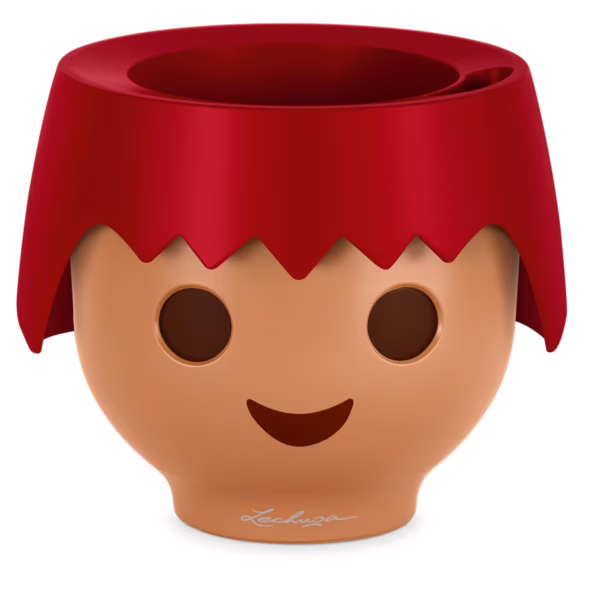 Doniczka plastikowa Lechuza Ojo Głowa Playmobile czerwony
