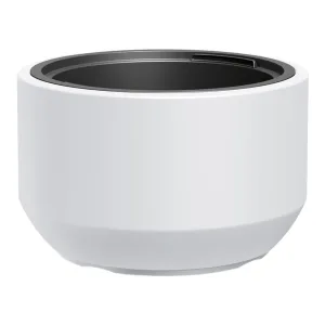 Doniczka plastikowa "Walec niski" biała