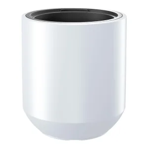 Doniczka plastikowa "Walec wysoki" biała