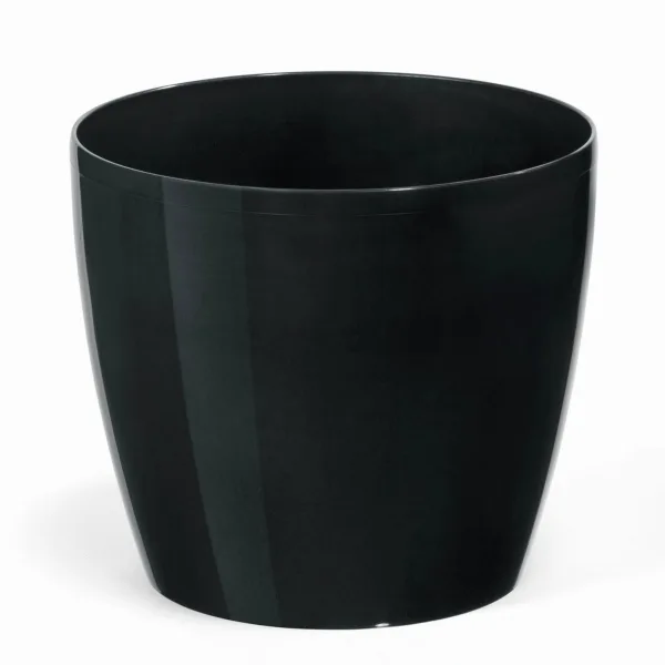 Osłonka na doniczkę plastikowa czarna