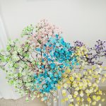 Gipsówka stabilizowana wiecznie żywa mix kolorów mały bukiet