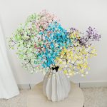 Gipsówka stabilizowana wiecznie żywa mix kolorów mały bukiet