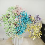 Gipsówka stabilizowana wiecznie żywa mix kolorów mały bukiet