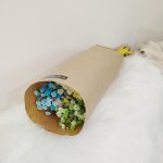 Gipsówka stabilizowana wiecznie żywa mix kolorów mały bukiet