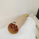 Gipsówka stabilizowana wiecznie żywa pomarańczowa mały bukiet