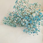 Gipsówka stabilizowana wiecznie żywa niebieska mały bukiet