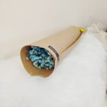 Gipsówka stabilizowana wiecznie żywa niebieska mały bukiet