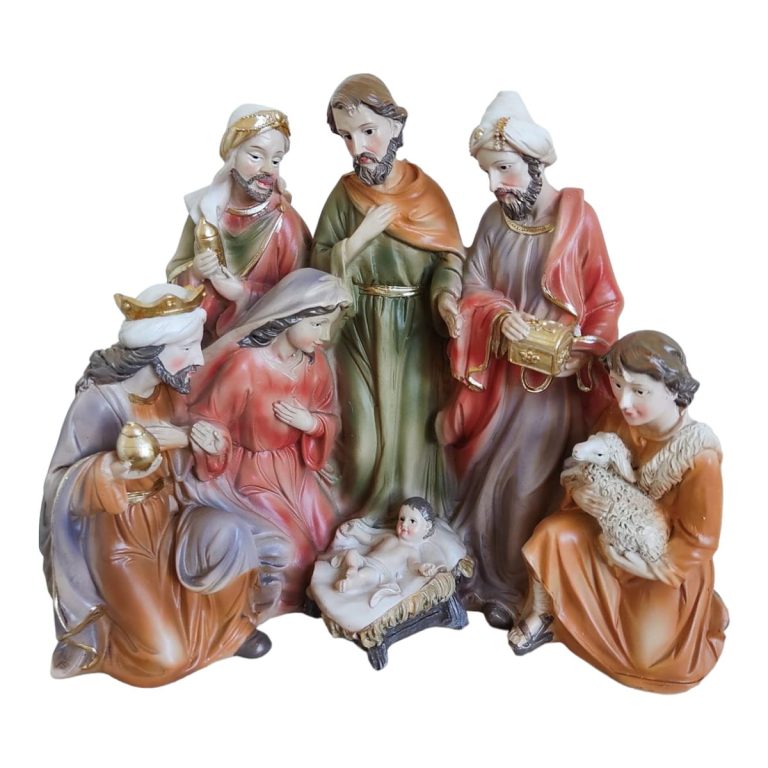 Szopka, scenka bożonarodzeniowa h20cm