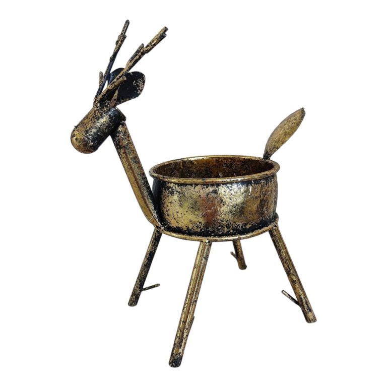 Świecznik jeleń, metalowy h30cm