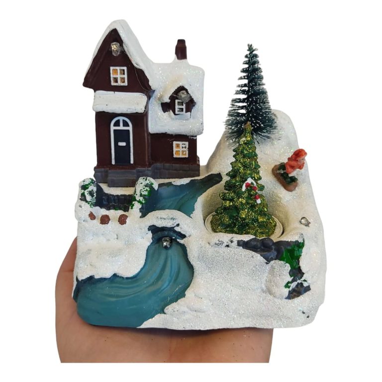 Zimowa sceneria w 3 wariantach na baterie