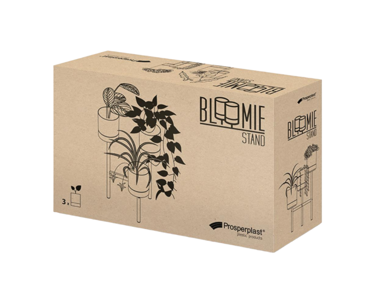 Industrialny kwietnik loftowy 3 doniczki niski