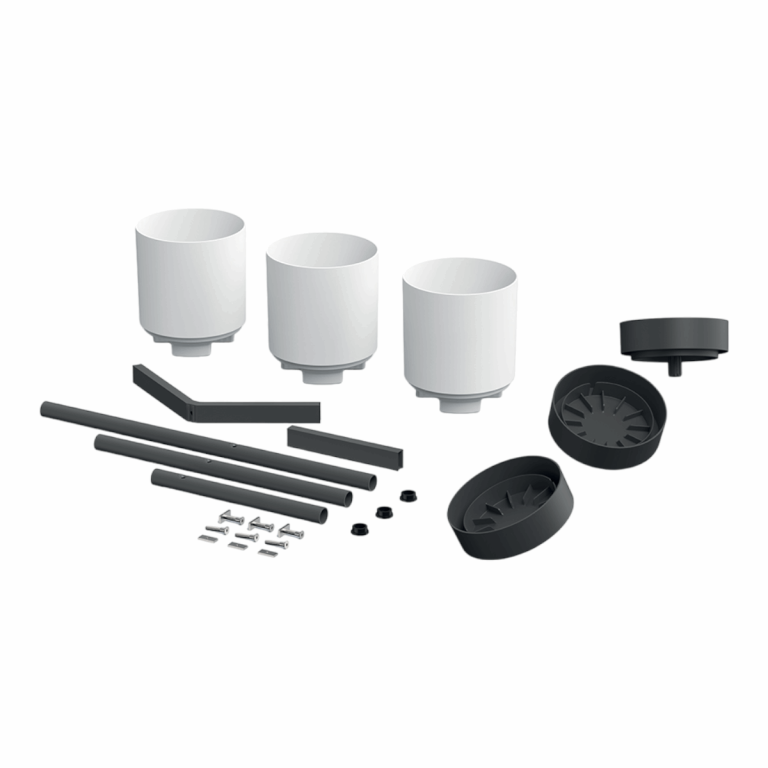 Industrialny kwietnik loftowy 3 doniczki niski