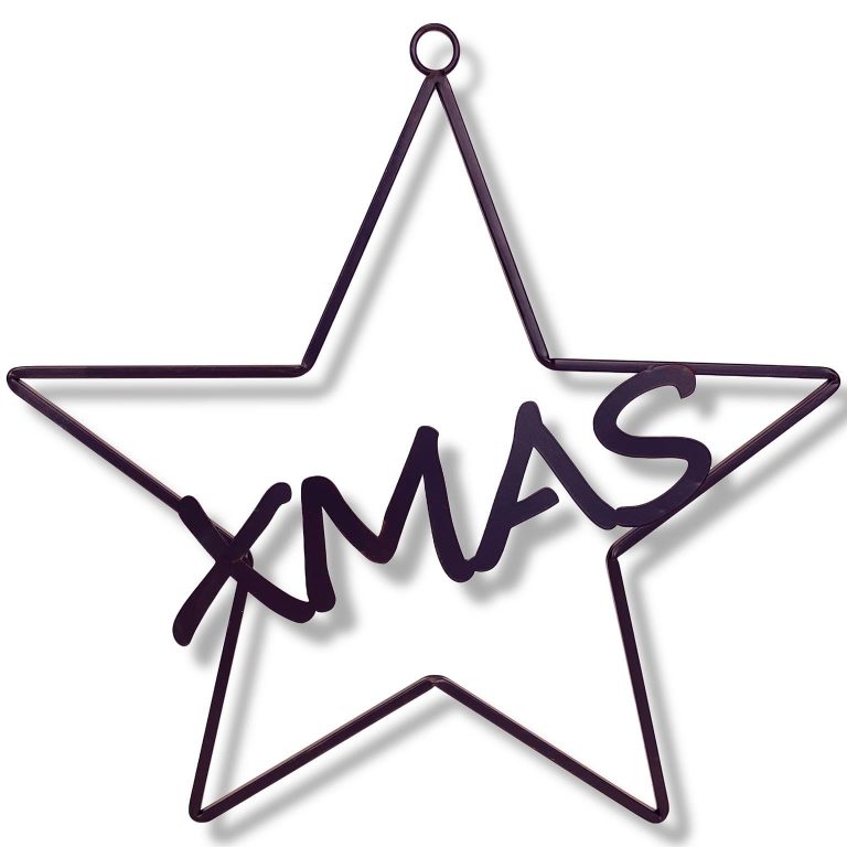 Gwiazda Xmas metalowa Dekoracja świąteczna 40cm