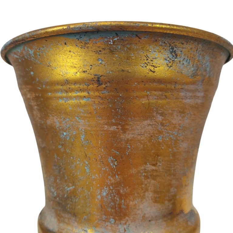 Osłonka metalowa kielich 16cm złoty