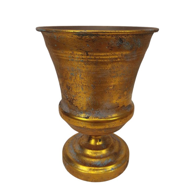 Osłonka metalowa kielich 16cm złoty