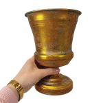 Osłonka metalowa kielich 16cm złoty