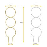 Podpora metalowa do roślin koła srebrne