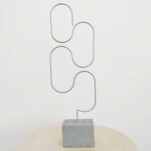 Podpora metalowa do roślin pętle srebrne