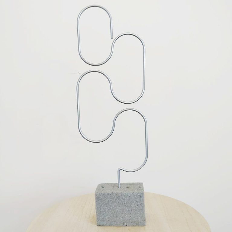 Podpora metalowa do roślin pętle srebrne