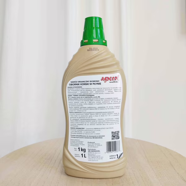 Nawóz organiczny obornik koński w płynie 1l