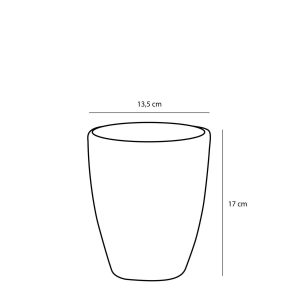 Osłonka ceramiczna Tuska połysk antracytowy