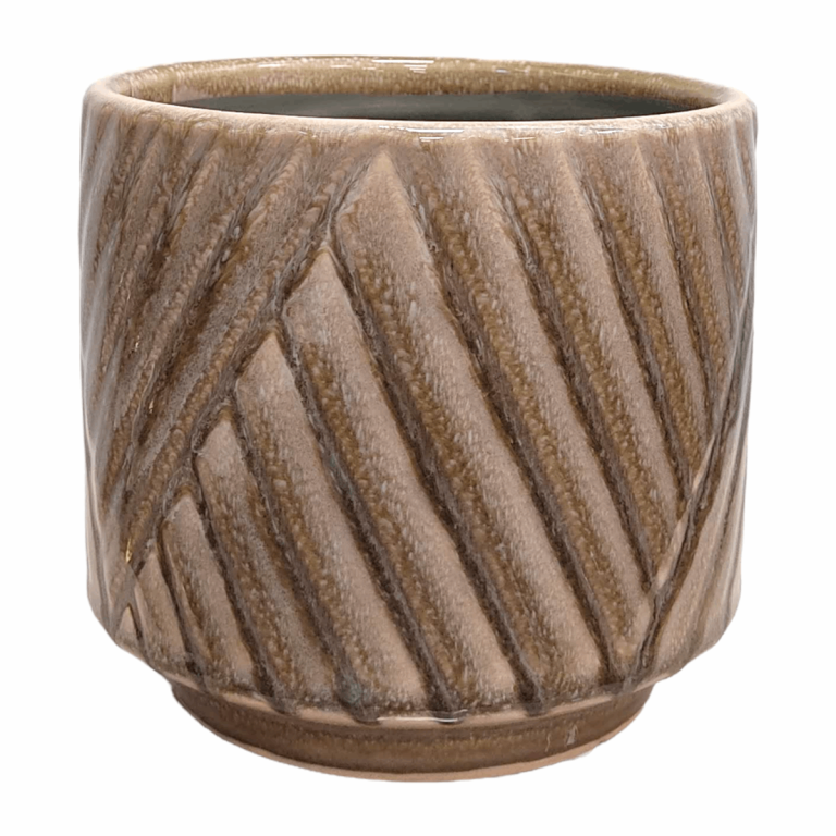 Osłonka ceramiczna Levi jasny zielony 14cm