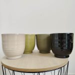 Osłonka ceramiczna Lisa zielona 13,5cm