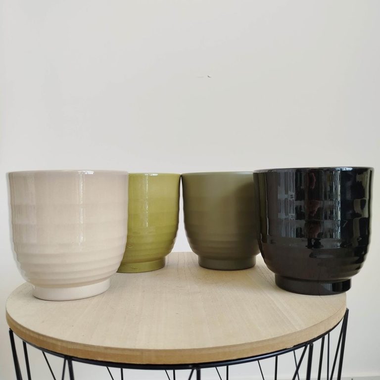 Osłonka ceramiczna Lisa zielona 13,5cm