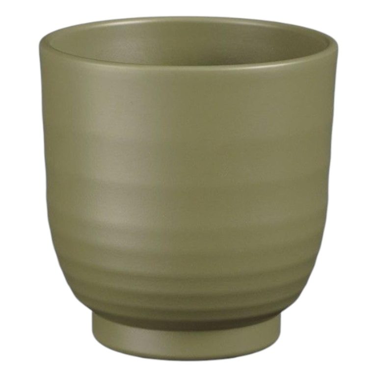 Osłonka ceramiczna Lisa zielona 13,5cm