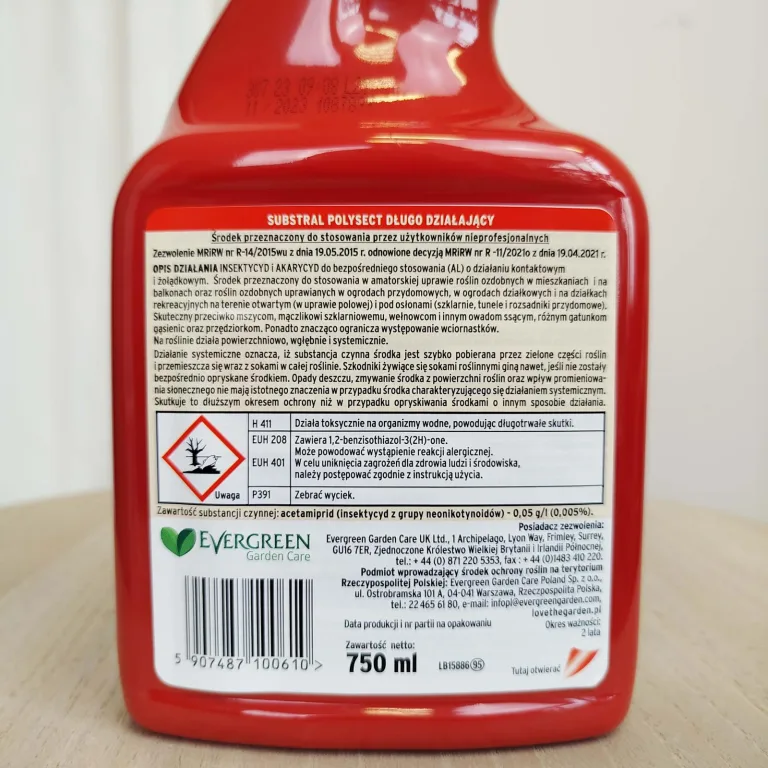 Polysect owadobójczy długodziałający Substral 750ml