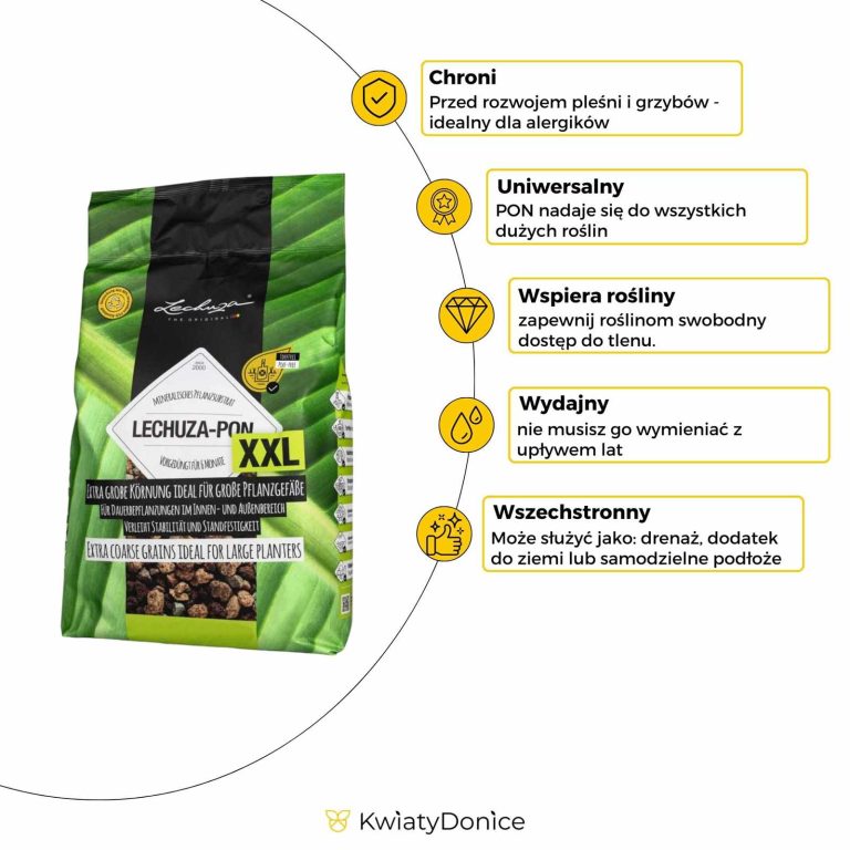 Podłoże Lechuza PON XXL substrat mineralny gruboziarnisty 25l