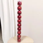 Bombki czerwone mix 10szt